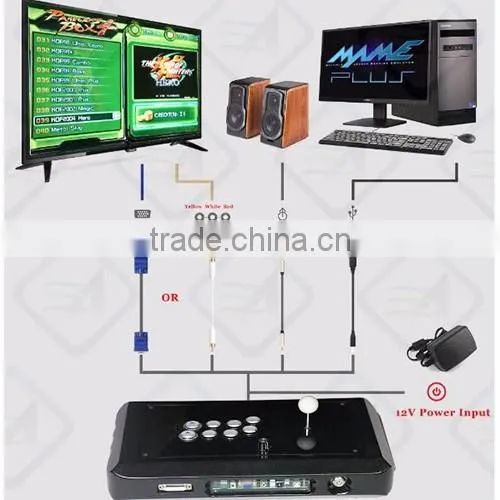 Arcade Machine Parts 4 2016 Newest Amusement Arcad Kit P1 P2 Two-piece with Pandora's Box 4 from China