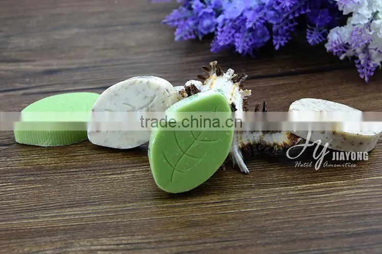 high quality leaf shaped disposable hotel soap