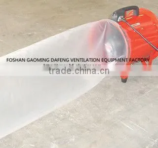 Low cost PE plastic film ventilation duct