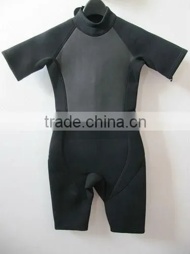 3mm Neoprene Back Zip Kids Shortie Wetsuit