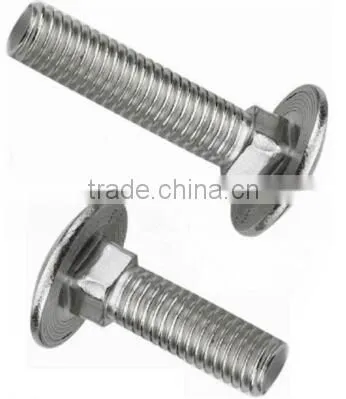 high quality 304 316 stainless carriage bolts