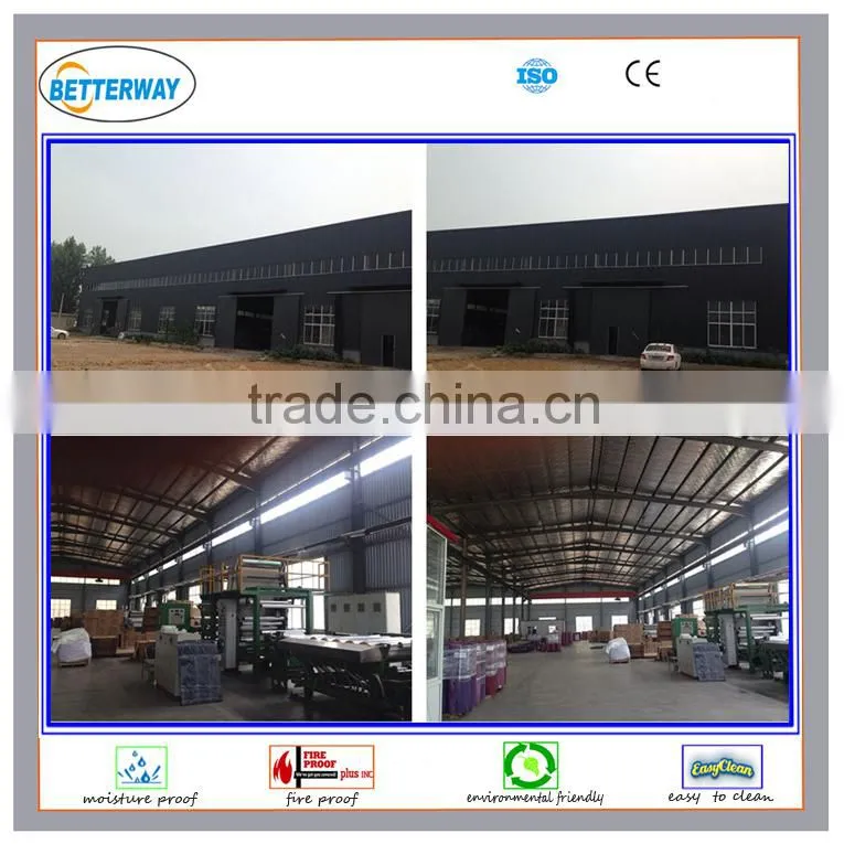 shandong linyi factory offer pvc film for suspended ceiling