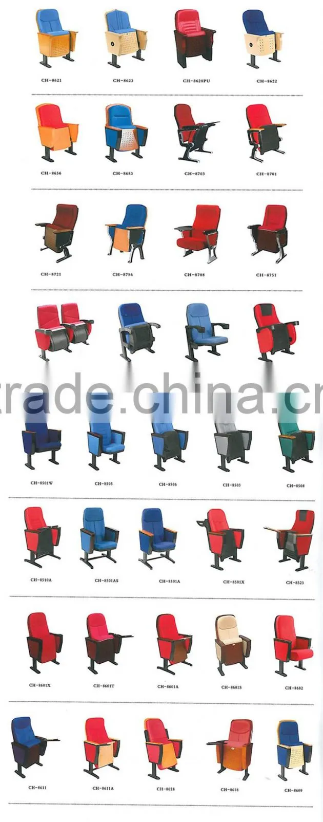 Luxry Foldable Theater chairs Y126