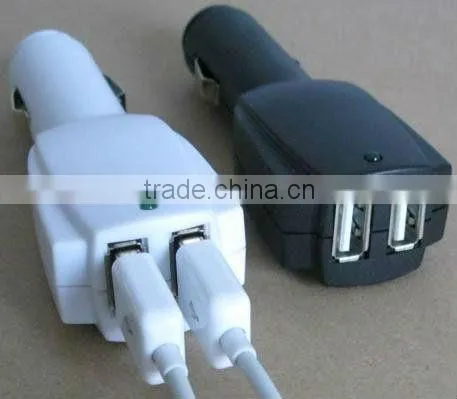 Dual USB in Car Charger For Apple iPhone Android Phones