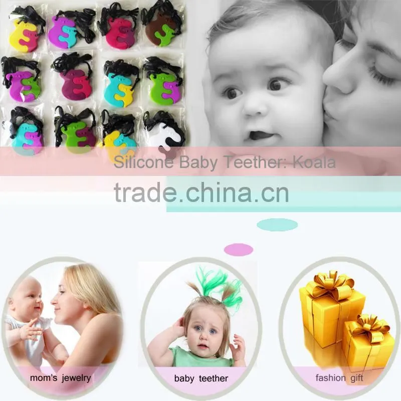 Koala Teething Necklace Baby Silicone Teether Koala