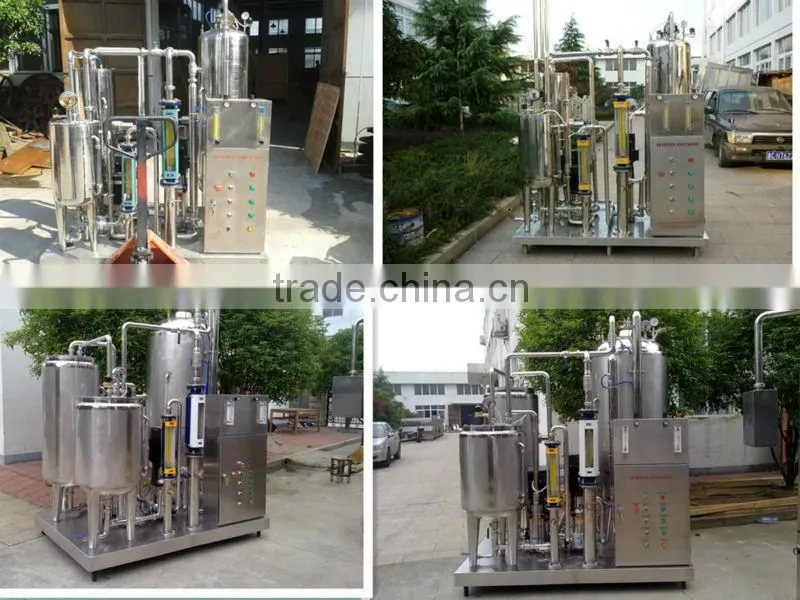 Carbonated drinks mixing machine