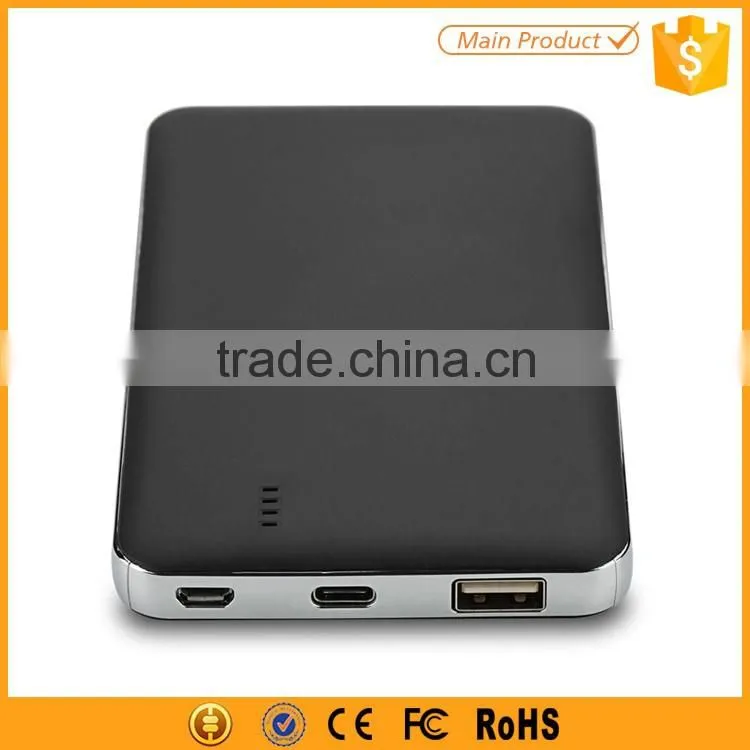 2016 new products type c qc2.0 power bank 8000mah
