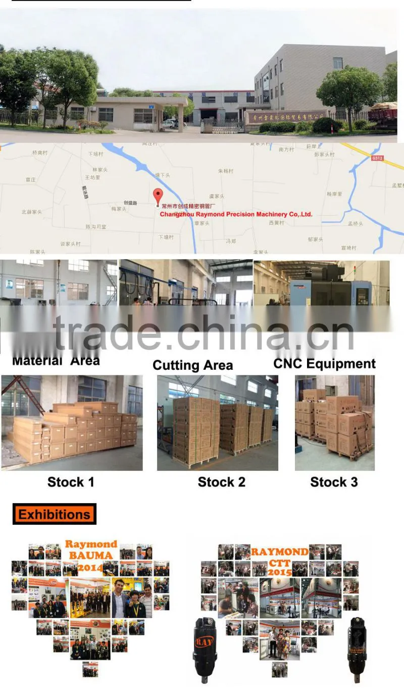 excavator spare parts crusher for construction equipment