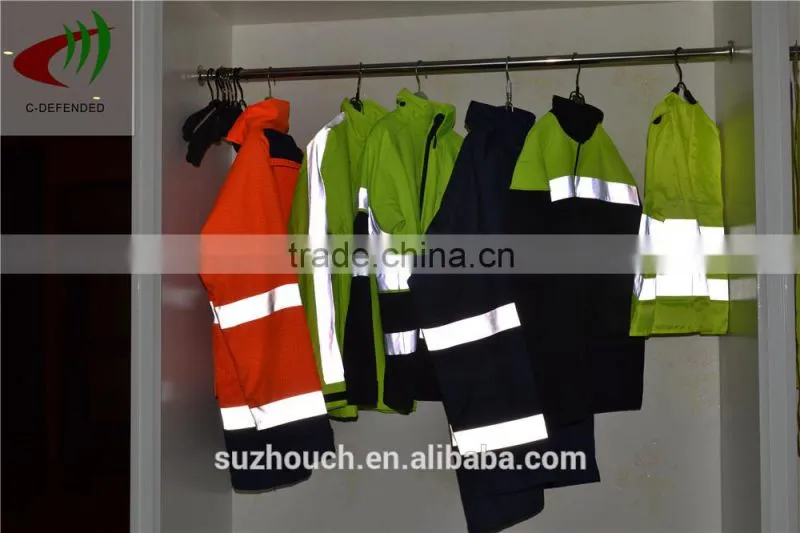 100% polyester reflective safety clothing for labour protection appliance
