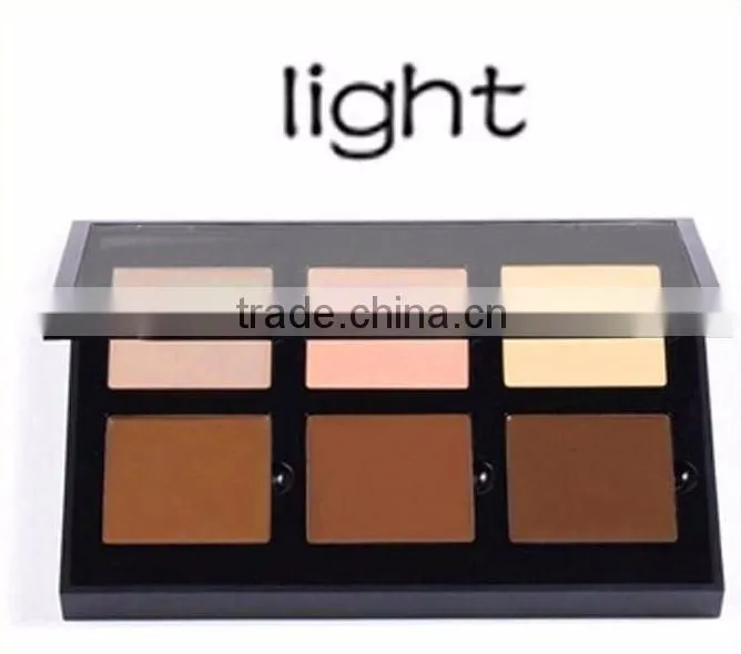 2016 New Professional Fancy 6 Colors/Set Face Concealer Beauty Pro Face Cream Makeup Concealer Contour Deep/light/Medium