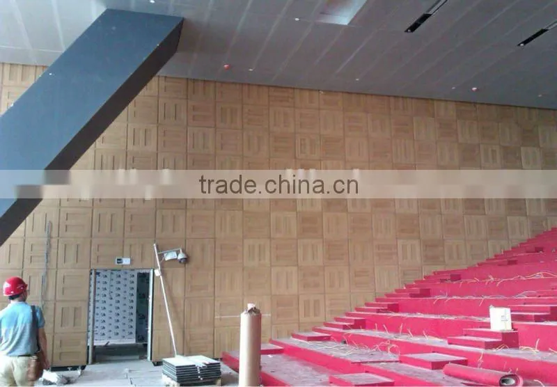 customize pattern perforated wood fiber acoustic panel