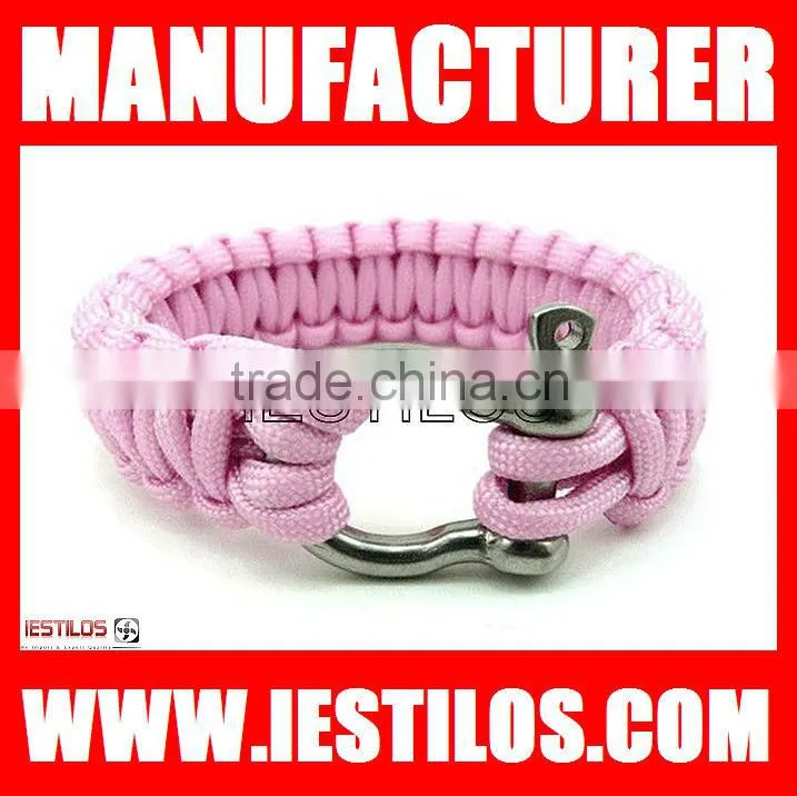 high quality wholesale color paracord survival bracelet on alibaba