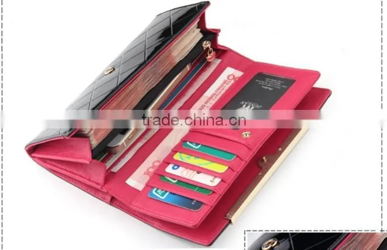 2016 hot selling custom genuineleather wallet leather women wallet