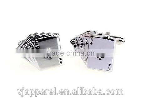 Fashion Cards Cufflinks, Poker Aces Cufflinks, Playing Card Cufflinks