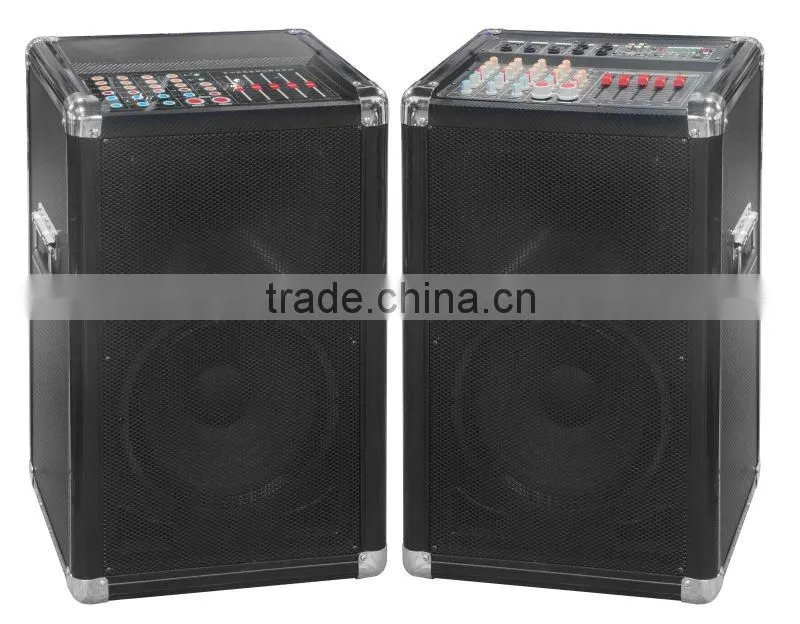 dj speakers with amplifier with Mixer / usb / sd / fm