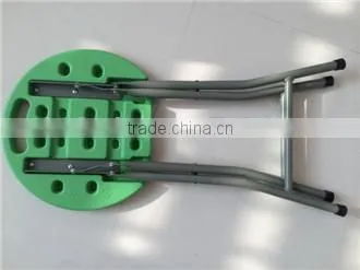 Newest light-weight popular outdoor furniture of small round bench for finish or other outdoor activities use