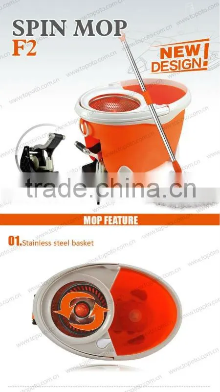 tv shopping spin mop s/s bucket pedal design-TOPOTO F2