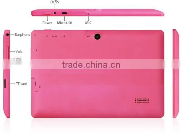 7 inch Android 4.0 Tablet PC Allwinner A13 1.2ghz 512MB DDR/4GB WiFi G-Sensor android mini computer