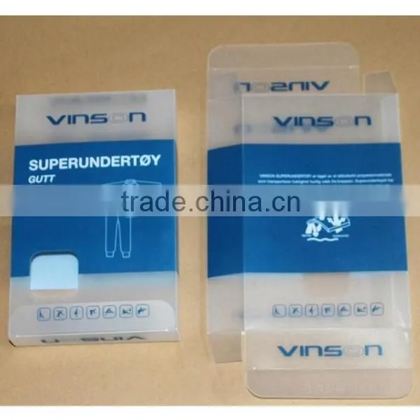 High quality custom logo printing clear plastic packaging box,pet pp pvc box