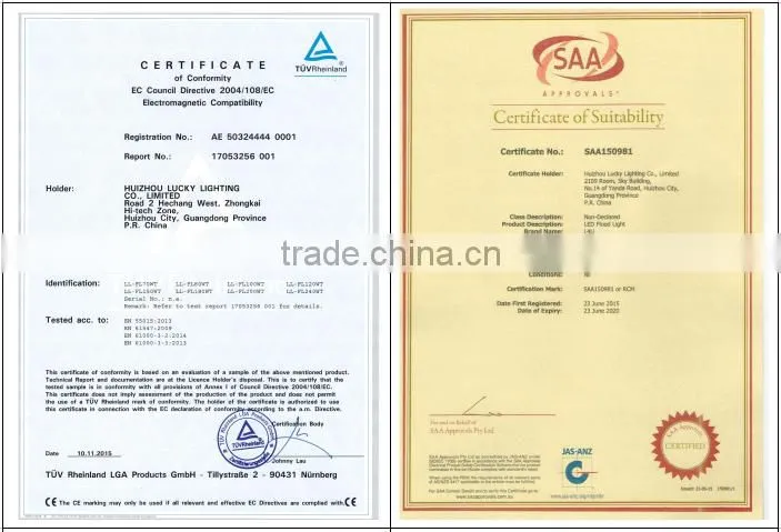 SAA CRI>80Ra 85-277v 2700-6500K 30W IP65 outdoor 3000 lumen led flood light