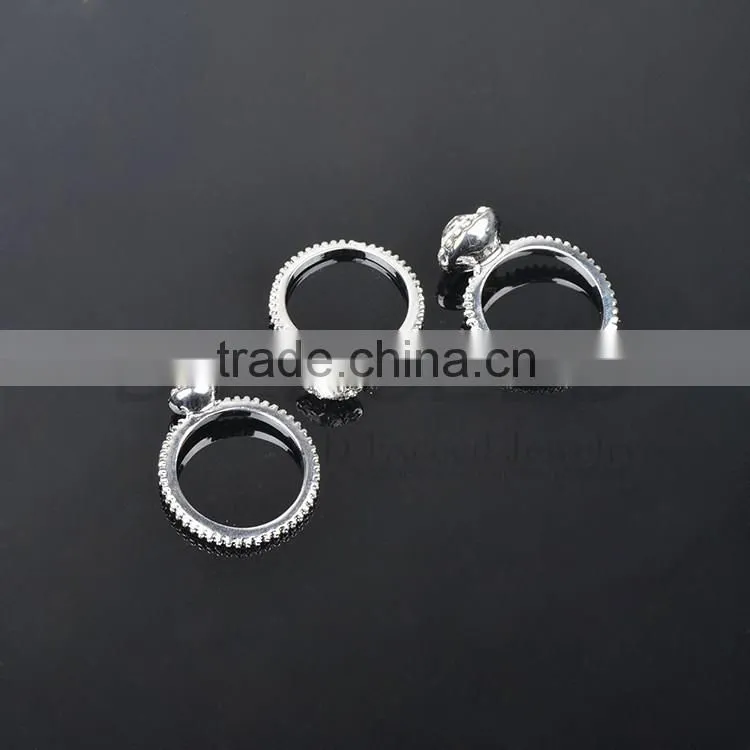 2015 fashion luxury 925 silver diamond ring for women