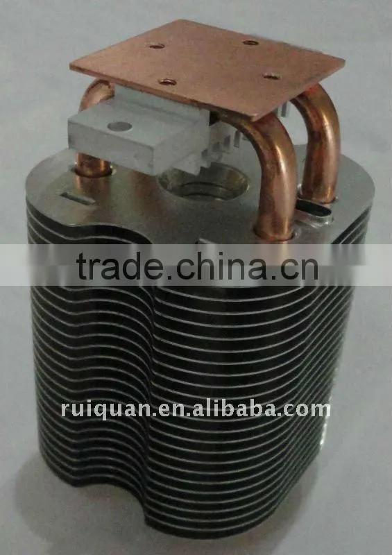 High level aluminum zipper fin heatsink