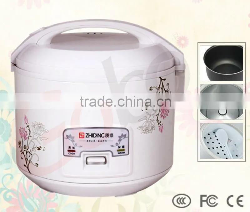 Electric Rice Cooker Deluxe Rice Cooker, Detachable Power Cord, Flower Outer Body