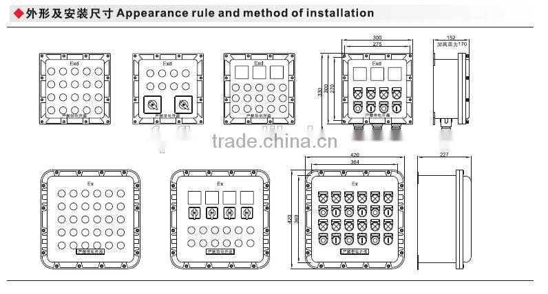 Explosion proof control box IP65 best selling