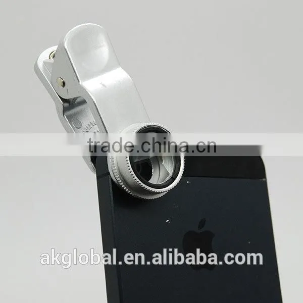 special gifit hot new product for 2015 Triangular Prism Lens with Clip for Mobile Phone Camera
