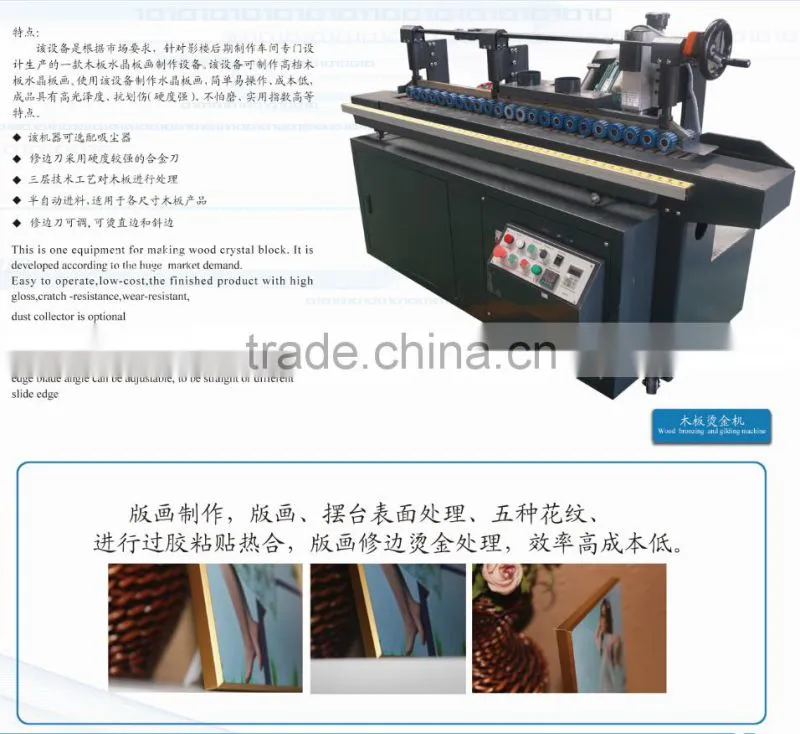 Double100 MDF bronzing and gilding machine