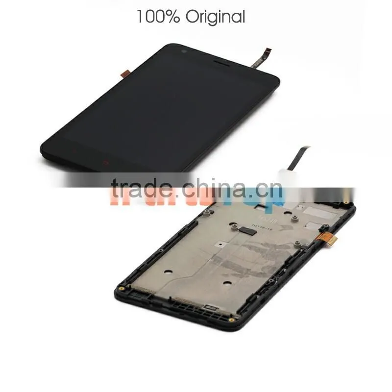 Original LCD Screen Replacement For Xiaomi Hongmi2 Redmi 2 Display With Touch Digitizer and Front Frame Housing Plate Assembly