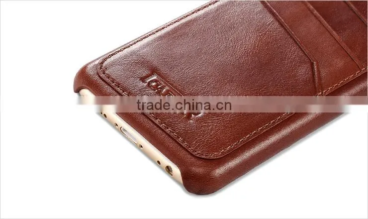 Genuine Leather Case For iPhone 6 with Card Slot Back Cover