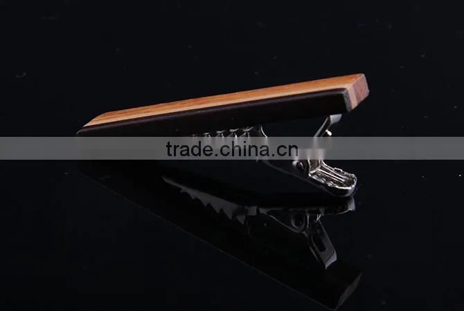 Classic Wood Tie Clip,High Quality Joint Wood Tie Clip For Gentlemens