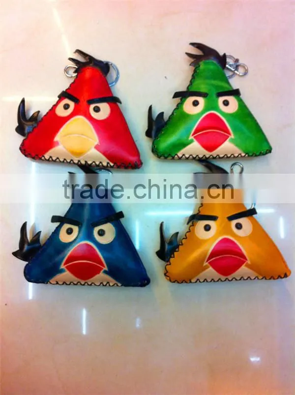 Chinese Handmade Animal Shape Genuine Leather Zip Coin Purse