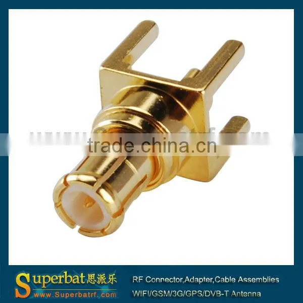 MCX thru hole Plug PCB Mount with solder post long version New Listing