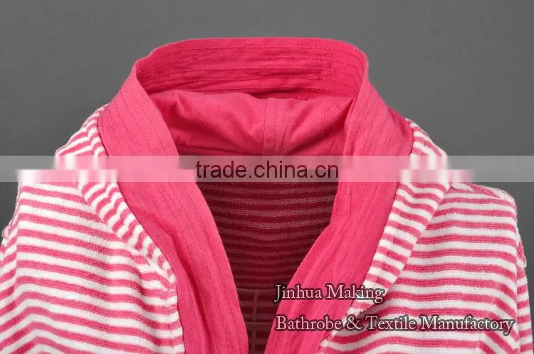 100% cotton cheap velour w Hotel Bathrobe for woman