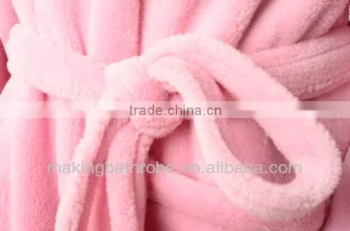 kids microfiber bathrobe coral fleece