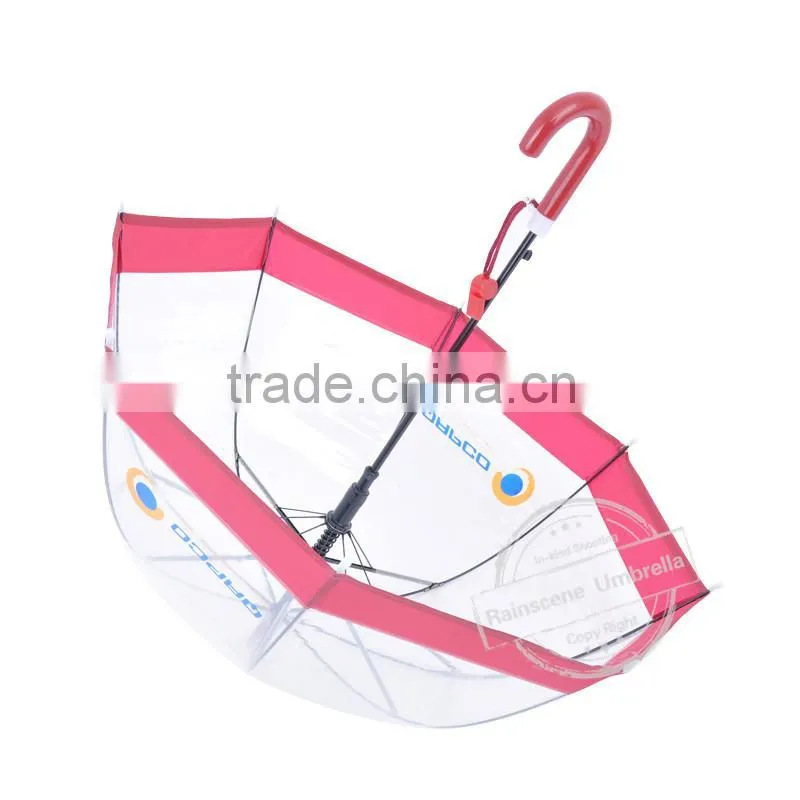 fashion straight transparent bubble poe umbrella