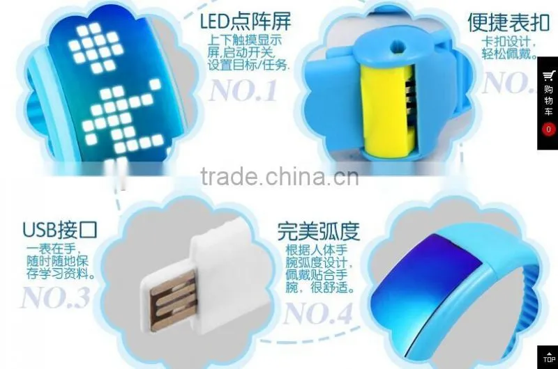 Top Selling Fashion Led Watches USB Silicone Bracelet USB Watch