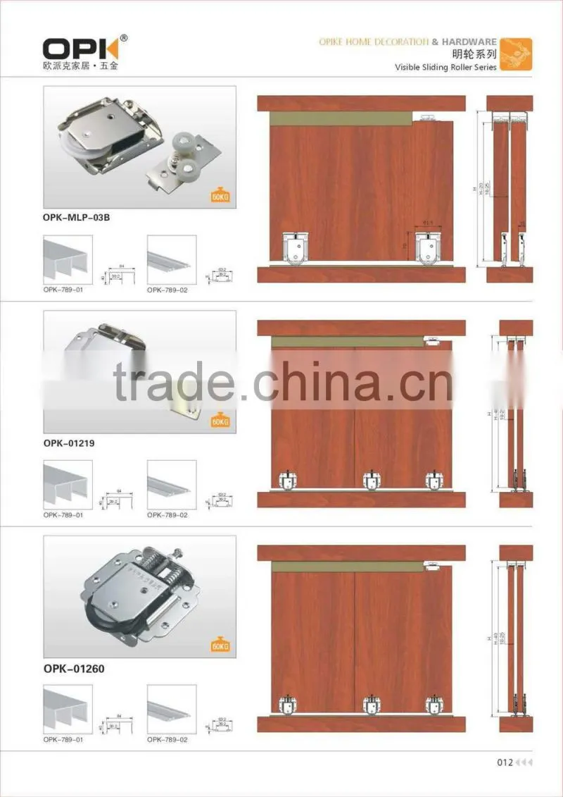 Wood Door Roller for Sliding Door Closet