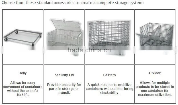 Heavy Duty Warehouse Mesh Stacking Bins