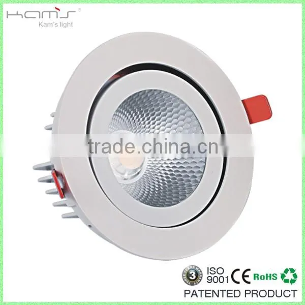 SAA approved cut out 145-150mm 20w 25w round dimmable led downlight with 360deg adjustable shop light