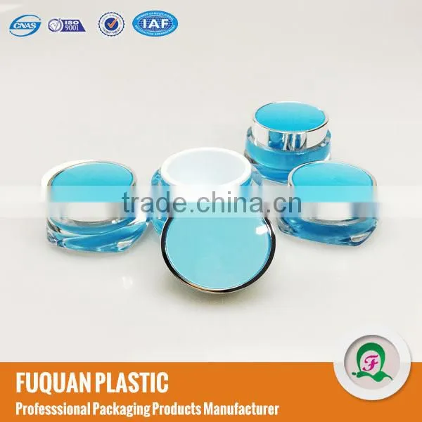 Hot skin care luxury empty acrylic cosmetic container with colorful cap