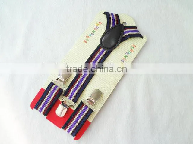 Wholesale Fashion Stripes Kids Elastic Braces Suspender