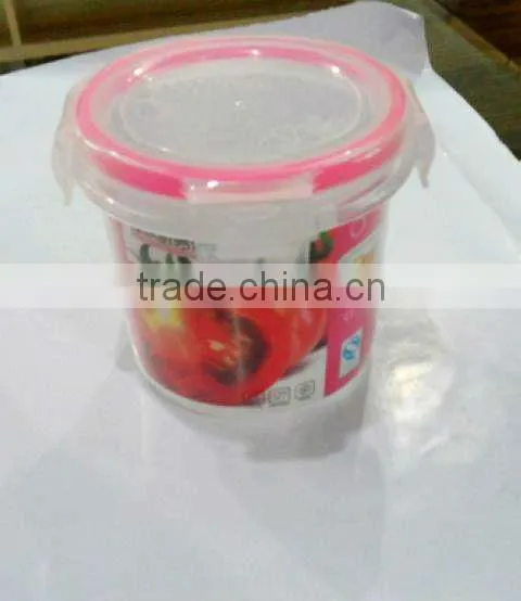 Plastic round food storage container,crispers ,keep food fresh