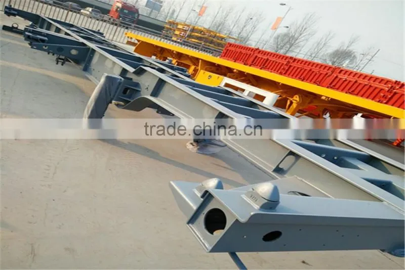 MAOWO Low Price 40ft 3Axle Skeleton Semi Trailer For Hot Sale