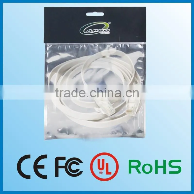 Hot sales high quality nickel plated cat6 shielded flat cable