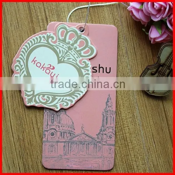 Modern Designed Colorful Gentlewomanly Printed Paper Hang Tags for Dress For Sale