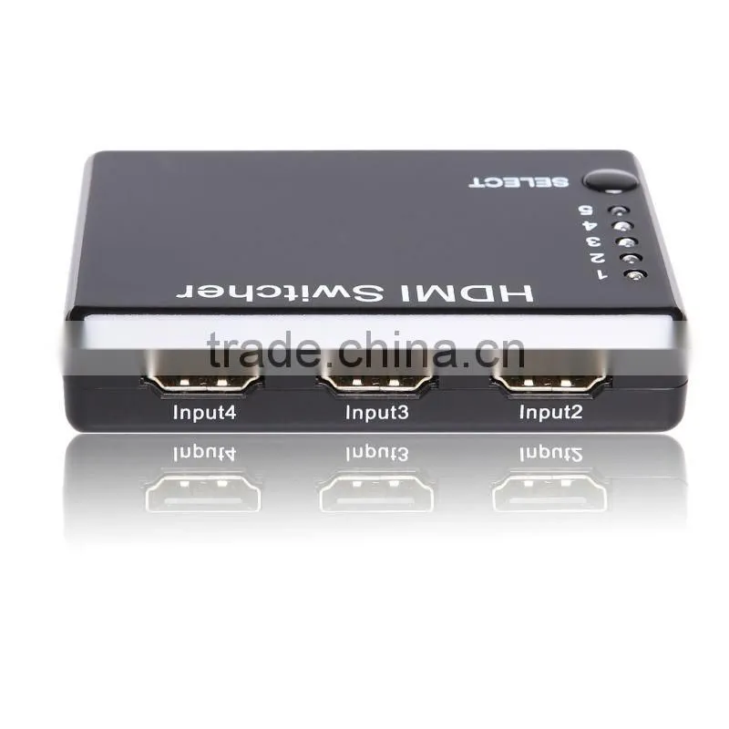 China supplier 5X1 5 Port HDMI 1.3 Switch Switcher Selector Splitter Hub W/ Remote for HDTV PS3