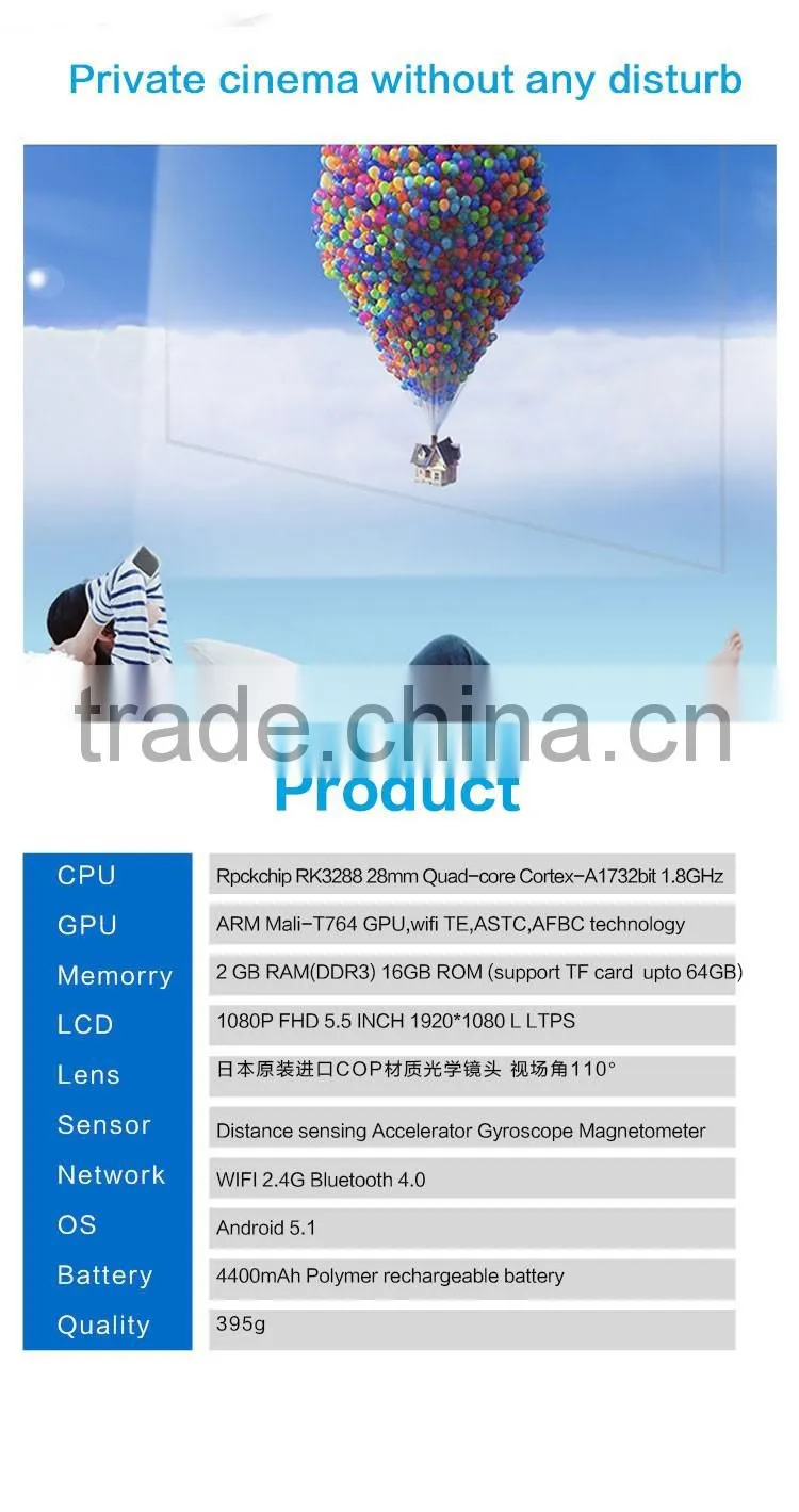 V1 All In One VR Glasses Virtual Reality 3D Glasses With 1080p Screen Immersive 3D Glasses wifi Ocular VR HD Immersive